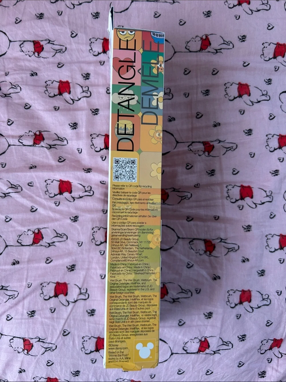 Winnie the Pooh Multicolor Wet Brush Original Detangler